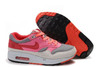 Nike Womens Air Max 1 Graphite Light Grey Pink Infrared Trainers