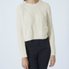 PETITE SHRUNKEN CABLE SWEATER