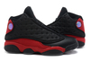 Black/Varsity Red (True Red) Jordan 13 Retro Original Basketball Shoes