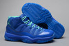 NBA Jordan Sneakers in Blue-Green Colorway Air Michael Retro 11 Basketball Sports Shoes