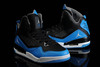 High Top Female Size Jordan Brand Flight 45 Royal Blue with Black/White Sports Sneakers