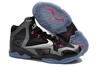 Mens Nike LeBron 11 "Miami Nights" Basketball Sneakers in Black/Metallic Silver/Dark Grey with Pink Foil