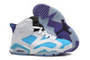 Purple Blue and White Female Colorway Nike Jordan Brand Air Retro VI 6 Cheap Sneakers