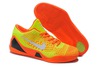 Silver/Neon Green with Orange Colorway for Men - Air Kobe 9 Elite Low Sneakers