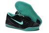 Black/Atomic Teal Mens Nike Kobe 9 Low Elite Sports Shoes