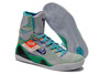 High Zoom Kobe Bryant 9 Elite "Hero" Wolf Grey/Court Purple with Sports Turquoise Mens Sneakers