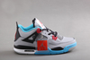 Mens Retro Shoes (Grey/Black/ Blue) Jordan 4 Sneaker