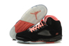 Retro 5 Silver/Black/Pink Jordan Shoes Women Size