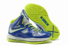 Lebron X Nike Men Shoes - Royal Blue/Volt Green/White/Grey