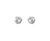 Solitaire pierced earrings