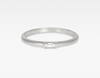 baguette diamond ring in white gold