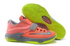 DMV Nike KD 7 Kevin Durant Shoes Bright Mango Space Blue Light Magnet Grey