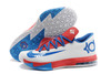 KD VI "Paris Tribute id" Nike Zoom Kevin Durant Shoes White Navy Blue Red