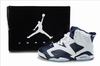 Michael Jordan Nike Basketball Shoes Retro 6 White/Dark Blue