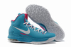 Female KD V 5 Basketball Shoes Blue White Pink