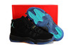 Nike Brand Jordan Retro XI Bred Nubuck Footwear in Black/Blue Color-Mens