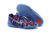 Hyper Cobalt With Action Red/Metallic Silver/White - Kobe Bryant 9 IX EM Independence Day Low Shoes for Men