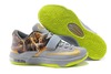 Men Nike Kevin Durant Lightning KD 7 Metallic Gold/Volt/Grey Athletic Trainers