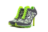 Air Max 2011 High Heels Shoes Inspired Colorways Dark Grey - Volt/Pine Green & Neutral Grey for Womens