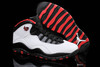 Retro 2015 "Chicago" White/Varsity Red/Black Mens Air Jordan 10 X Sports Training Shoes