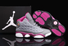 Jordan Trainers XIII(Gs) "He Got Game" Female Style in Cool Grey/Fusion Pink Color for Sale