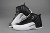 Jordan Retro 12 with White and black Color - Female Leather Shoes