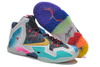 Zoom LeBron XI 11 Mens Shoes Super Limited Edition "What the LeBron" Black Lava/Silver Ice and Galaxy Blue Multicolors