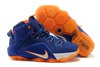 "Hardwood Classics" LeBron 12 Nike Brand White Orange Royal Sports Trainers