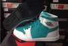 Nike Air Michael 1 Mid-Top "Lush Teal" Pure Platinum with Black Colorway Mens Basketball Footwear