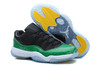 Low Green Snakeskin Jordan 11 Mens Nike Basketball Shoes with Green and Black Colorways