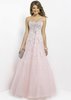 Blush 5329 Strapless Crystal Stones Tulle Ball Gown