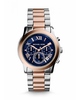 Michael Kors Cooper Chronograph Blue Dial Two-tone Ladies Watch