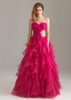 Night Moves 6400 Layered Ruffled Beaded Gown