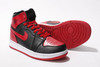 Retro Jordan 1 High Leather Black/Red Mens 61798