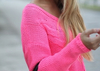 pink sweater