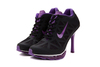 Ladies High Heels Shoes Air Max 2011 Black Purple For Women 9955