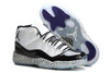 Nike Air Jordan 11 Retro Concord White/Black Mens Sneakers - Ele