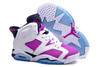 Girls/Womens Nike Jordan Retro 6 (VI) "Bright Grape" Colorway wi