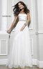 Chic Full-Length Sherri Hill 21349 Prom Gown White Elegant