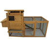 Deluxe Wooden Chicken Coop Hen House with Outdoor Run