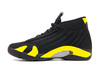 "Thunder" Michael Jordan 14 Retro Black Vibrant Yellow White 2014 July Basketball Shoes