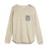 Chinti & Parker One Pocket Sweater Oatmeal