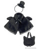 Pure Neemo Size - PNS Angel Wind Cape Set Dark Black