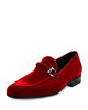 Туфли Salvatore Ferragamo Lord 2 Velvet Slip-On Loafer, Red