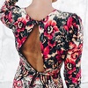 winter floral dress