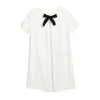 CHINTI & PARKER BOW SHIFT DRESS  OFF WHITE