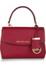 Ava mini textured-leather shoulder bag