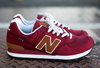 new balance 574 backpack red