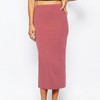 asos midi pencil skirt in rosewood