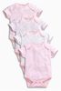 NEXT Pink Short Sleeve Bodysuits Four Pack (size 56-62)